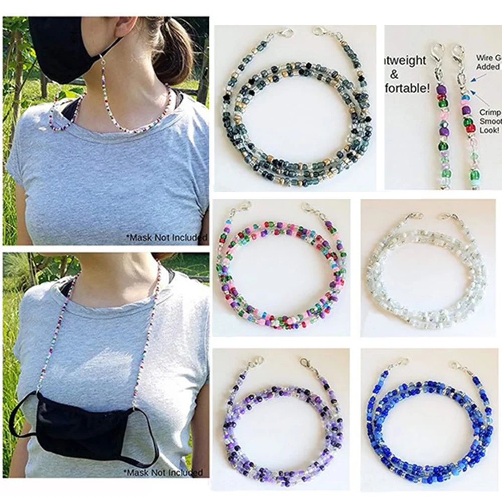 1PC New Fashion Unisex Anti-lost Acrylic Beaded Chain Face Mask Lanyards Reading Glasses Chain Neck Straps Mask Cord Holder
1PC New Fashion Unisex Anti-lost Acrylic Beaded Chain Face Mask Lanyards Reading Glasses Chain Neck Straps Mask Cord Holder
