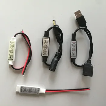 12V-24V Mini 3 Keys Single Color LED Controller Brightness Dimmer for led 3528 5050 strip light
12V-24V Mini 3 Keys Single Color LED Controller Brightness Dimmer for led 3528 5050 strip light