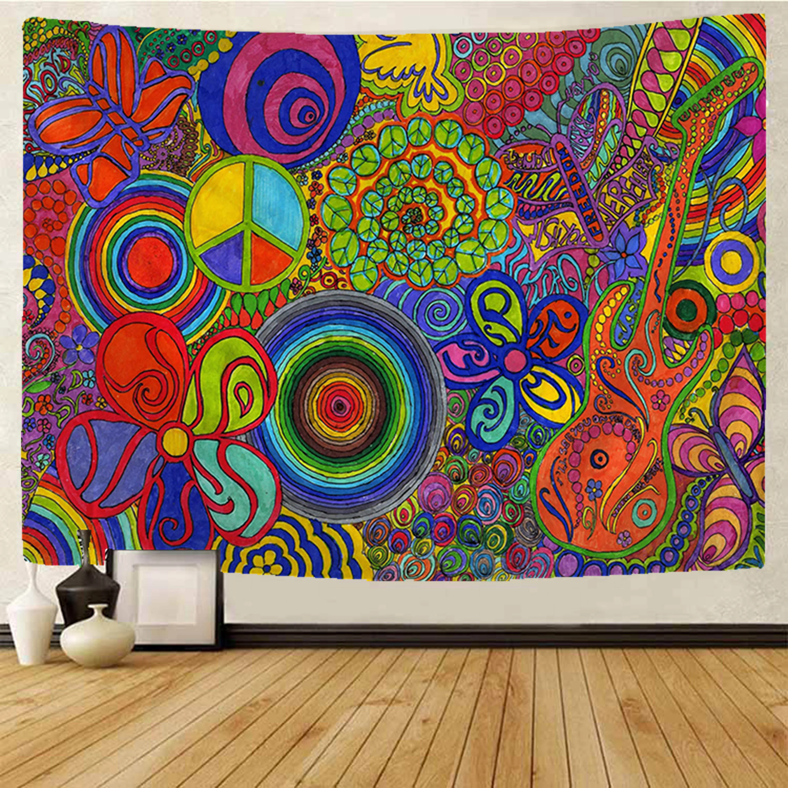 LUCKYYJ Flower painting tapestry Indian Mandala Witchcraft Hippie Tapestry Boho decor Macrame Wall Hanging Tapestry
LUCKYYJ Flower painting tapestry Indian Mandala Witchcraft Hippie Tapestry Boho decor Macrame Wall Hanging Tapestry
