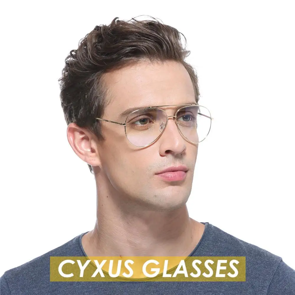 Cyxus Anti Blue Light Computer Glasses Anti Eye Eyestrain Oversized Metal Frame Unisex -8805
Cyxus Anti Blue Light Computer Glasses Anti Eye Eyestrain Oversized Metal Frame Unisex -8805