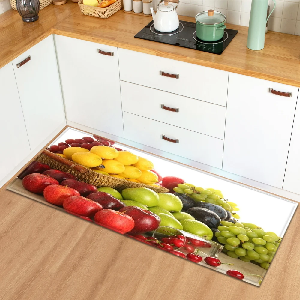 Shop Generic Modern Kitchen Carpet Fruit Pattern Bedroom Floor Living Room Decor Rug Entrance