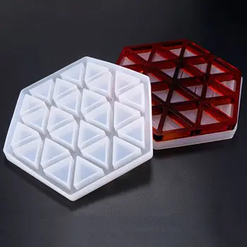 Handmade Resin Epoxy Geometry Silicone Mold DIY Insulation Hollow Striped Triangle Modeling Hexagon Coaster L4ME
Handmade Resin Epoxy Geometry Silicone Mold DIY Insulation Hollow Striped Triangle Modeling Hexagon Coaster L4ME
