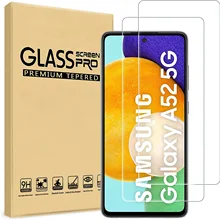 Protecteur d'écran pour Samsung Galaxy A52 4g 5g, Film de protection avant en verre trempé=