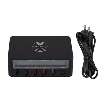 Phone LCD Display Voltage Wireless 7 In 1 Qi Current Practical Multi Port Tablet Professional USB 3.0 Fast Charger
Phone LCD Display Voltage Wireless 7 In 1 Qi Current Practical Multi Port Tablet Professional USB 3.0 Fast Charger