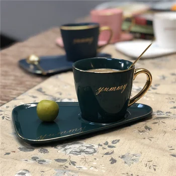 Cup With Spoon European Luxurious Ceramic Office Coffee Cup And Saucer Set Milk Tea Mugs Birthday Couples Gifts Friends Gift Box
Cup With Spoon European Luxurious Ceramic Office Coffee Cup And Saucer Set Milk Tea Mugs Birthday Couples Gifts Friends Gift Box