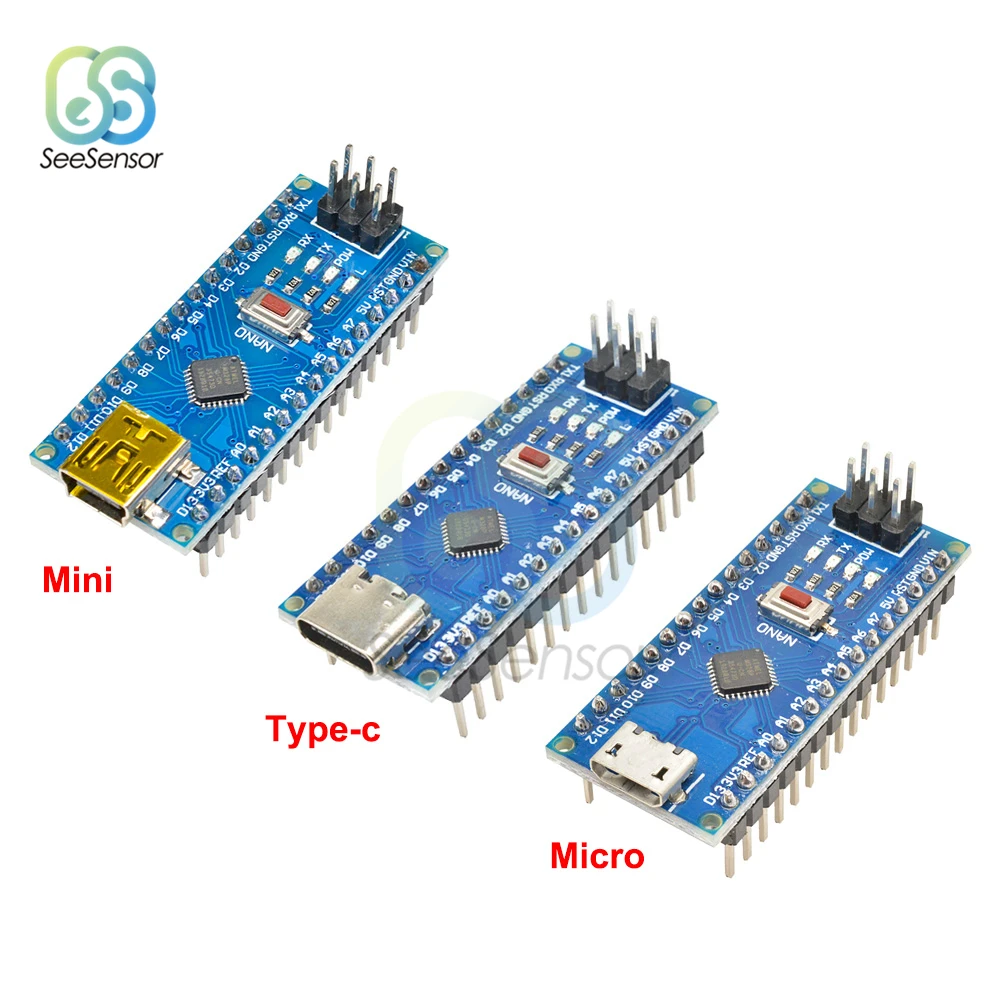 Nano 3 0 Atmega328P модуль контроллера совместимая плата CH340 USB драйвер макетная для arduino