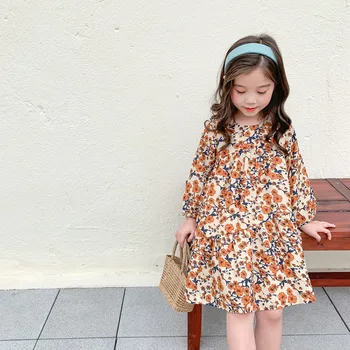 Children Girl Vintage Floral-Print Dress Kids Baby Long Sleeved Dress 2020 New Summer Baby O-neck Dress Girl Aline Chiffon Dress
Children Girl Vintage Floral-Print Dress Kids Baby Long Sleeved Dress 2020 New Summer Baby O-neck Dress Girl Aline Chiffon Dress
