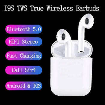 I9S Bluetooth 5.0 Earphones for Iphone Android in-Ear True Wireless Earbuds Waterproof TWS Headset Case Stereo Sound Sports Mic
I9S Bluetooth 5.0 Earphones for Iphone Android in-Ear True Wireless Earbuds Waterproof TWS Headset Case Stereo Sound Sports Mic
