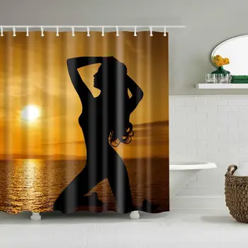 Waterproof Thicken Golden Sunset Beautiful Girl at Seaside Polyester Mildew Proof Bath Tub Shower Curtain with 12 pcs Hooks
Waterproof Thicken Golden Sunset Beautiful Girl at Seaside Polyester Mildew Proof Bath Tub Shower Curtain with 12 pcs Hooks