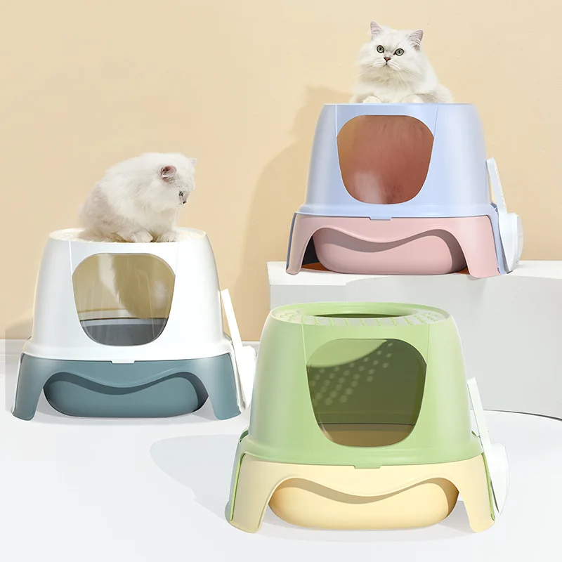 

New Drawer Type Cat Litter Box Big Space Fully Enclosed Cat Litter Box Top Entry Deodorant Splash Proof Pet Toilet Products D