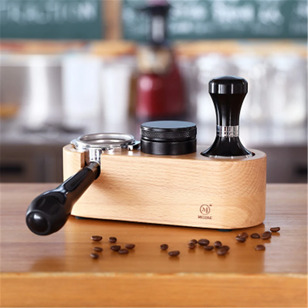 58/51MM Manual Wood Coffee Tamper Holder Mat Barista Coffee Espresso Tampering Latte Tamper Holder Home Coffee Accessories
58/51MM Manual Wood Coffee Tamper Holder Mat Barista Coffee Espresso Tampering Latte Tamper Holder Home Coffee Accessories