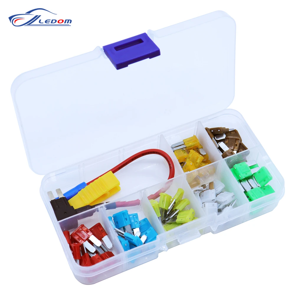 

70Pcs 5/7.5/10/15/20/25/30A Mirco2 Fuses ATR Size Blade Car Fuse Assortment Set with Auto Car Truck for Ford/Fox/Mondeo/JEEP