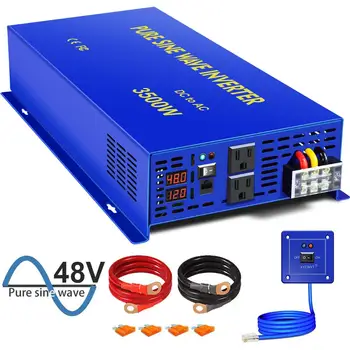 XYZ INVT Off-grid System 3500W Inverter 12V 24V 36V 48V DC TO AC 220V Pure Sine Wave Inverters With Wired Remote Control
XYZ INVT Off-grid System 3500W Inverter 12V 24V 36V 48V DC TO AC 220V Pure Sine Wave Inverters With Wired Remote Control