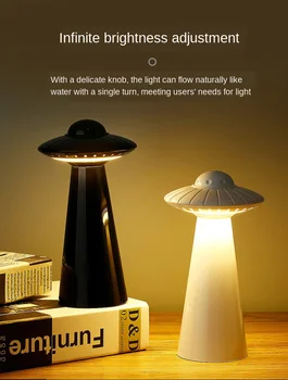 2020 new UFO UFO night lamp charging table lamp creative desk lamp bedroom stepless shift atmosphere table lamp children's gift
2020 new UFO UFO night lamp charging table lamp creative desk lamp bedroom stepless shift atmosphere table lamp children's gift