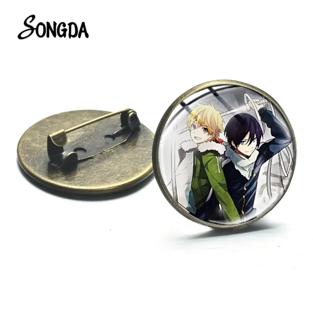 Японское аниме Noragami Aragoto Yato брошь модная 3D печатная стеклянная кабошон булавка