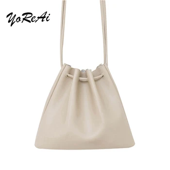 YoReAi Summer New Soft Side Belt Crossbody Bag Solid Color Simple Fashion One Shoulder Bucket Bags Ladies Small Size Handbag
YoReAi Summer New Soft Side Belt Crossbody Bag Solid Color Simple Fashion One Shoulder Bucket Bags Ladies Small Size Handbag