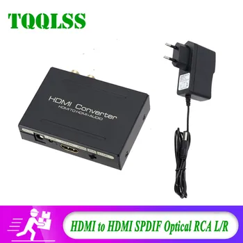 HDMI 5.1CH Audio Converter HDMI Audio Extractor Adapter DAC Amplifier Decoder 1080P Stereo Analog Optical SPDIF RCA L/R Splitter
HDMI 5.1CH Audio Converter HDMI Audio Extractor Adapter DAC Amplifier Decoder 1080P Stereo Analog Optical SPDIF RCA L/R Splitter