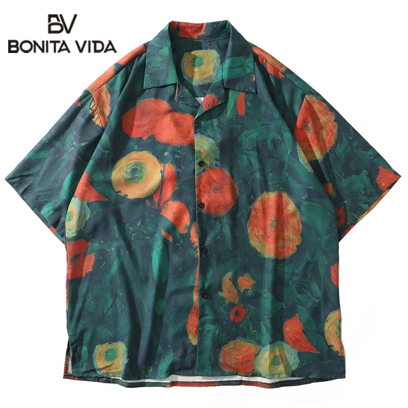 Bonita Vida Flowers Printed Hip Hop Shirts Men 2020 Summer Harajuku Japanese Style Short Sleeve Hawaiian Shirts Streetwear
Bonita Vida Flowers Printed Hip Hop Shirts Men 2020 Summer Harajuku Japanese Style Short Sleeve Hawaiian Shirts Streetwear