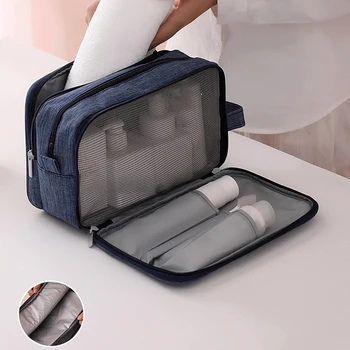 Unisex Travel Cosmetic Wash Bag Dry Wet Separation Toiletry Organizer With 3 Zipper Portable Makeup Storage Bags Tote
Unisex Travel Cosmetic Wash Bag Dry Wet Separation Toiletry Organizer With 3 Zipper Portable Makeup Storage Bags Tote