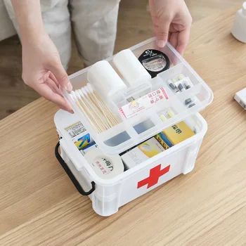 Families Medicine Box First Aid Kit Storage Box Plastic Container Emergency Kit Portable Multi-layer Storage Organizer
Families Medicine Box First Aid Kit Storage Box Plastic Container Emergency Kit Portable Multi-layer Storage Organizer