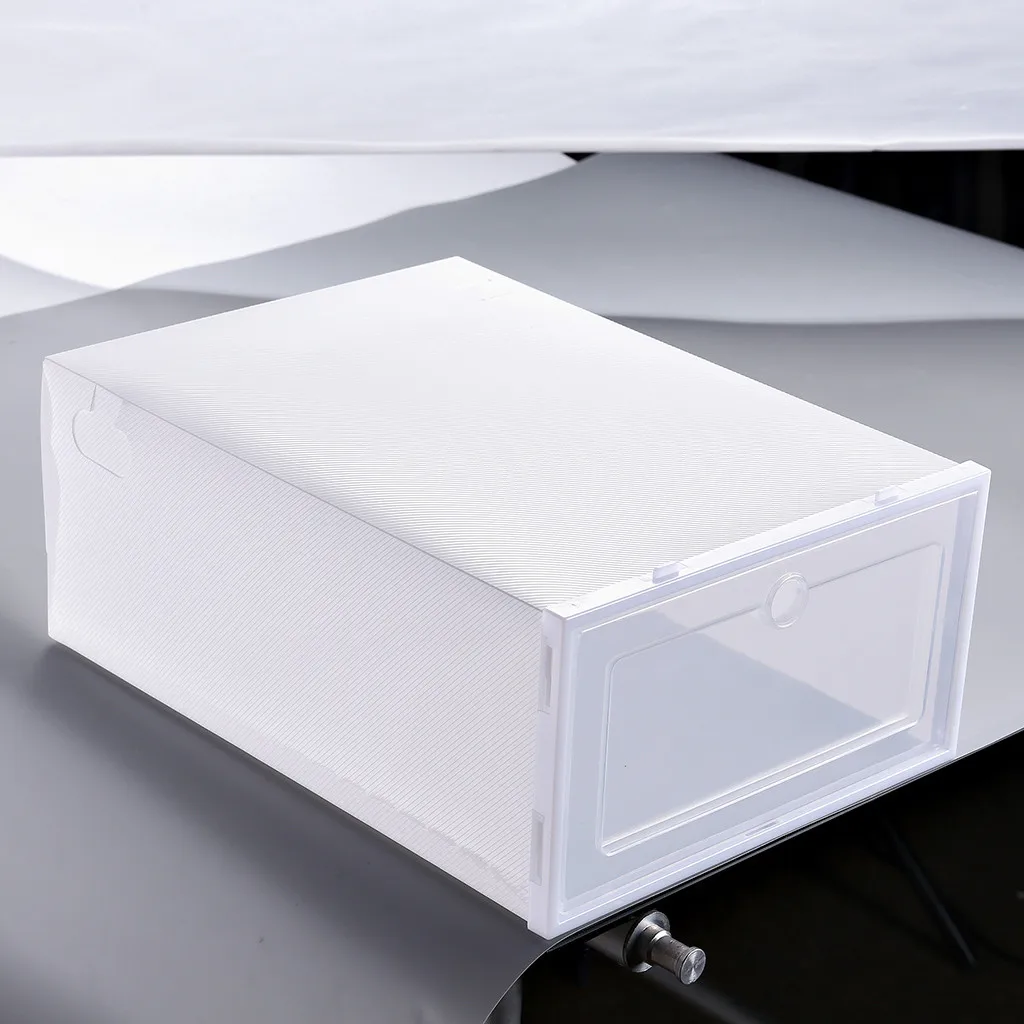 1pc Transparent Makeup Organizer Clear Plastic Stackable Shoes Storage Boxes Foldable Clear Shoes Case Holder #T5P
1pc Transparent Makeup Organizer Clear Plastic Stackable Shoes Storage Boxes Foldable Clear Shoes Case Holder #T5P