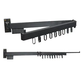 Retractable Foldable Wall Mounted Hanger Multi-function Cloth Drying Rack Invisible Folding Clothes Hanger With Screw Accessory
Retractable Foldable Wall Mounted Hanger Multi-function Cloth Drying Rack Invisible Folding Clothes Hanger With Screw Accessory