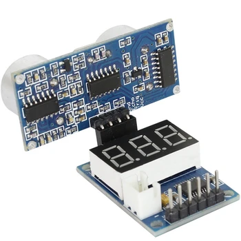 HC-SR04P Ultrasonic Sensor HC-SR04 Measuring Distance Sensor LED Display Module for Arduino UNO Robot
HC-SR04P Ultrasonic Sensor HC-SR04 Measuring Distance Sensor LED Display Module for Arduino UNO Robot