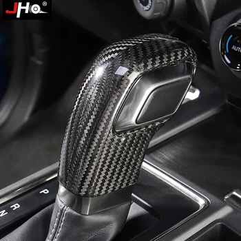 

JHO REAL Carbon Fiber Gear Shift Handle Overlay Cover Trim For Ford F150 2017-2019 Raptor 2018 XLTLimited Accessories 2020