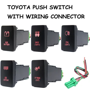 12V Aux Battery/Fog Lights/LED Light Bar Push Button Switch Red Lights for Toyota Hilux Prado Highlander Landcruiser RAV4
12V Aux Battery/Fog Lights/LED Light Bar Push Button Switch Red Lights for Toyota Hilux Prado Highlander Landcruiser RAV4