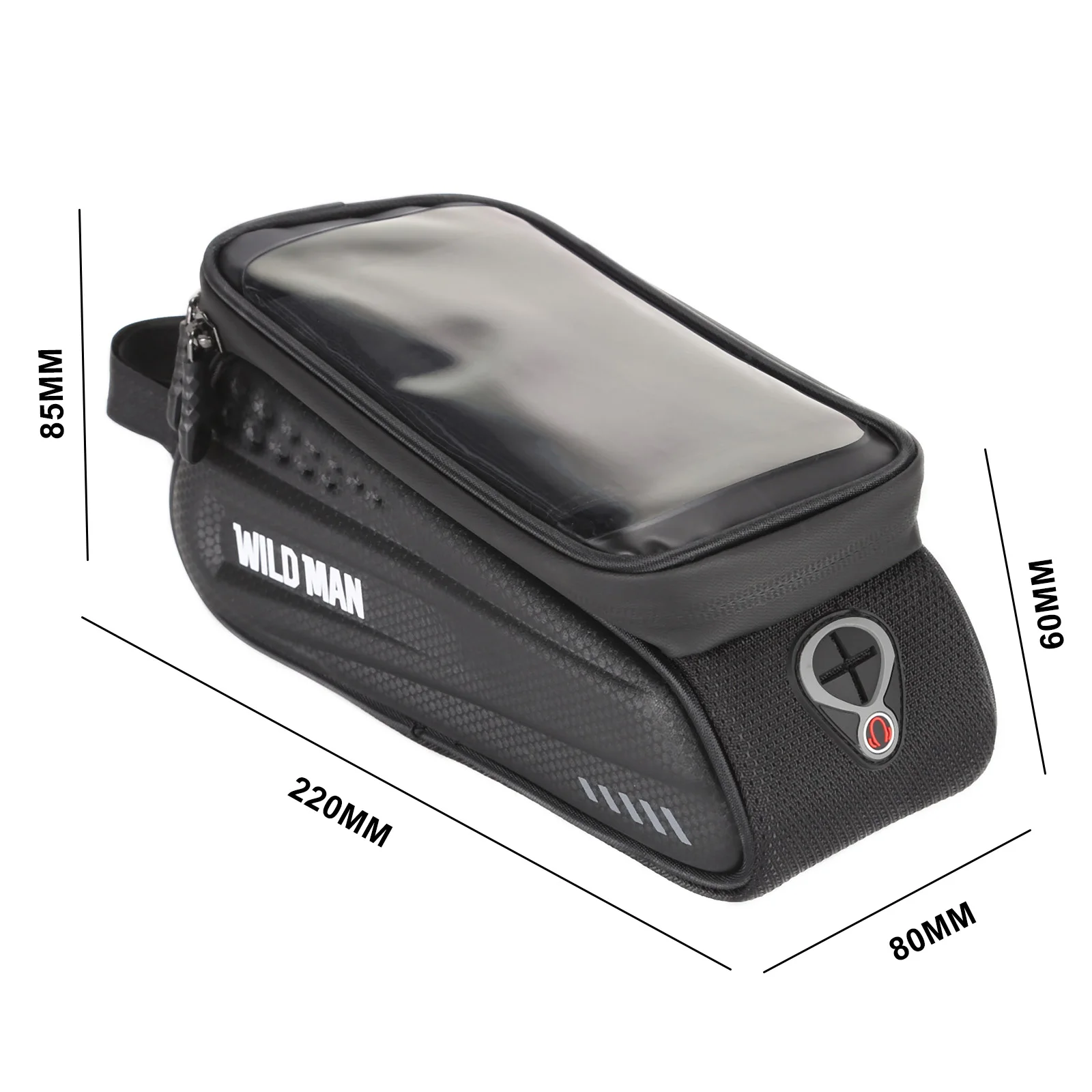 WILD MAN Bicycle Bag Rainproof MTB Bike Front Beam Touchscreen Phone Bag 6.5Inch Cycling Top Tube Handlebar Bag Bike Accessories