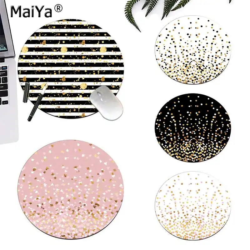 MaiYa Floating Dots Black and Gold on White Silicone round mouse Pad Mouse Game Anti-Slip Laptop PC Mice Pad Mat gaming Mousepad
MaiYa Floating Dots Black and Gold on White Silicone round mouse Pad Mouse Game Anti-Slip Laptop PC Mice Pad Mat gaming Mousepad