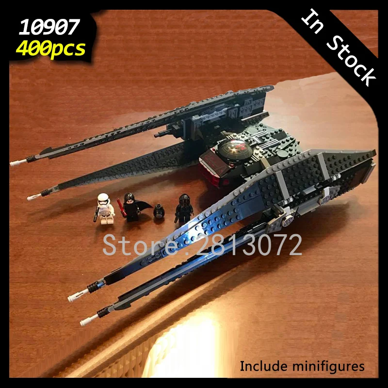 In Stock 10907 Star Wars Seriers TIE Fighter 400Pcs Star Wars Seriers Model Building Blocks Compatible with 75179 Toys
In Stock 10907 Star Wars Seriers TIE Fighter 400Pcs Star Wars Seriers Model Building Blocks Compatible with 75179 Toys