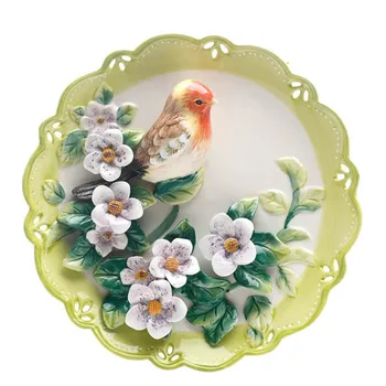 Ceramic Wall Plate Hanging Decorative Bird Plate Decoration Hotel Restaurant Table Wall Decor Handpainted Collectible Art Home 
Ceramic Wall Plate Hanging Decorative Bird Plate Decoration Hotel Restaurant Table Wall Decor Handpainted Collectible Art Home