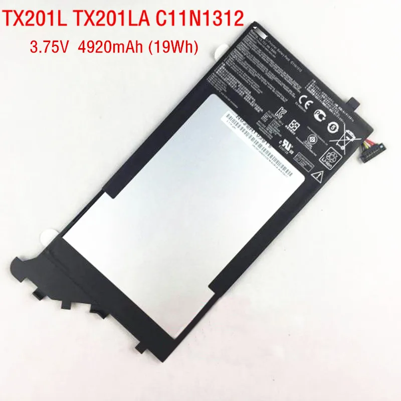 3.75V 19WH 4920mAh New C11N1312 Laptop Battery for ASUS Transformer Book TX201L TX201LA Tablet
3.75V 19WH 4920mAh New C11N1312 Laptop Battery for ASUS Transformer Book TX201L TX201LA Tablet