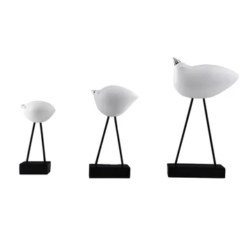3Pcs Sandstone Bird Statue Bird Sculpture Creative Home Resin Crafts Ornaments Living Room Decorations - White
3Pcs Sandstone Bird Statue Bird Sculpture Creative Home Resin Crafts Ornaments Living Room Decorations - White