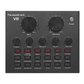 V8 Sound Card Computer Tablet Mobile Phone Microphone Webcast Live External Sound Card Audio Interface Sound Card For Tiktok
V8 Sound Card Computer Tablet Mobile Phone Microphone Webcast Live External Sound Card Audio Interface Sound Card For Tiktok