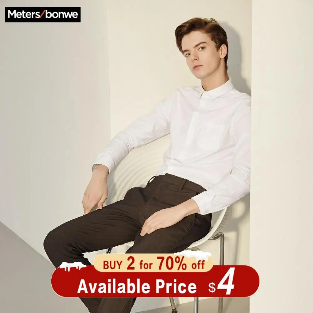 Metersbonwe Brand Men Smart Casual Shirts 2019 Spring Autumn Male Slim Long Sleeve shirts regular Cotton Male Basic tops
Metersbonwe Brand Men Smart Casual Shirts 2019 Spring Autumn Male Slim Long Sleeve shirts regular Cotton Male Basic tops