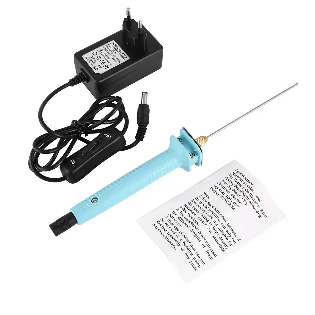Electric Styrofoam Foam Cutter Cutting Pen 10cm CUTS FOAM KT Board WAX Cutting Machine with Adaptor US/EU/AU/UK Plug
Electric Styrofoam Foam Cutter Cutting Pen 10cm CUTS FOAM KT Board WAX Cutting Machine with Adaptor US/EU/AU/UK Plug