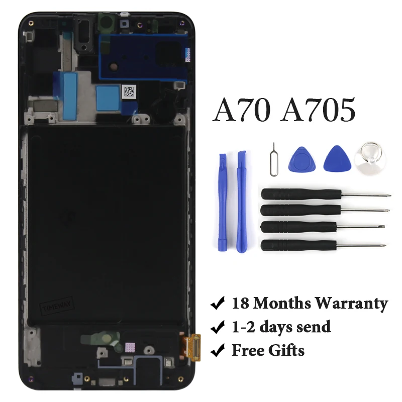6.7" OEM AMOLED A70 lcd For Samsung galaxy A70 2019 A705 A705F SM-A705F Display Touch Screen Digitizer Assembly Replacement
6.7" OEM AMOLED A70 lcd For Samsung galaxy A70 2019 A705 A705F SM-A705F Display Touch Screen Digitizer Assembly Replacement