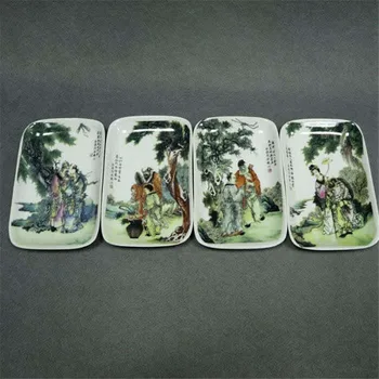 A Set 4 Pcs Decoration Plate Porcelain Plate Pastel Character Story Pattern Square Plate Dish Home Decoration Gift
A Set 4 Pcs Decoration Plate Porcelain Plate Pastel Character Story Pattern Square Plate Dish Home Decoration Gift