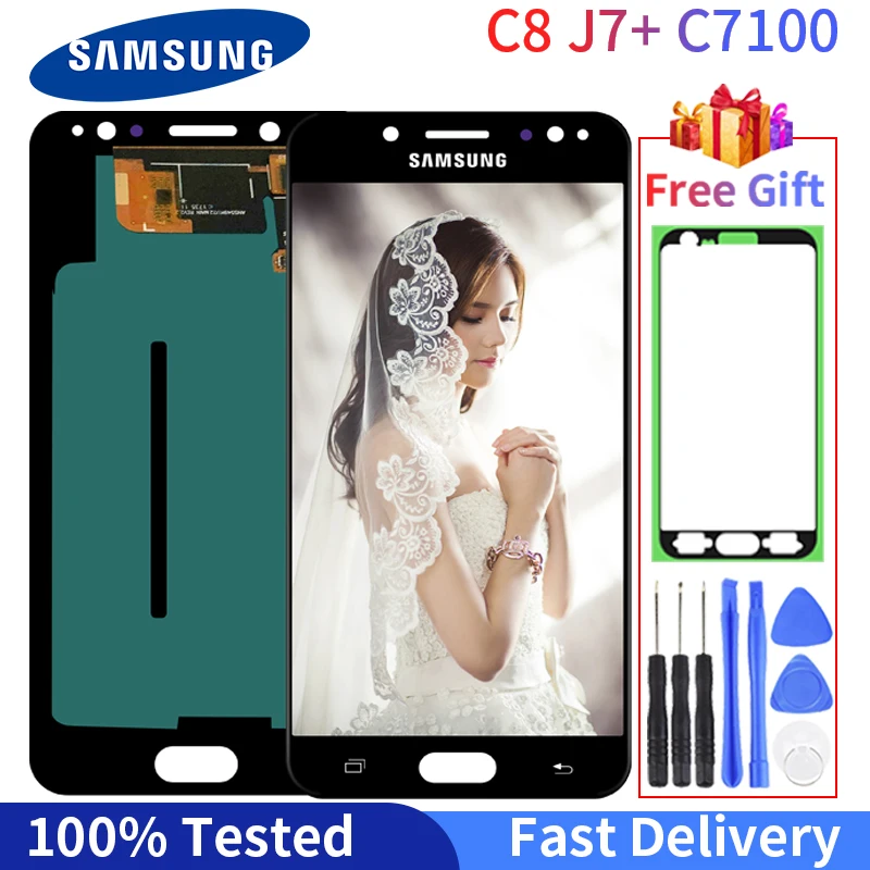 Super AMOLED LCD For Samsung Galaxy C7 2017 C8 LCD Display C7100 C710 LCD Touch Screen Digitizer Assembly With Free Gift
Super AMOLED LCD For Samsung Galaxy C7 2017 C8 LCD Display C7100 C710 LCD Touch Screen Digitizer Assembly With Free Gift