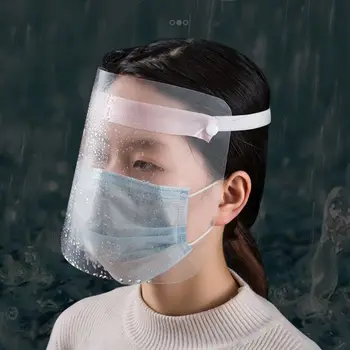1Pcs Portable light Transparent Anti-saliva Dust-proof Protect Full Face Covering Mask Visor Shield Protection Masks