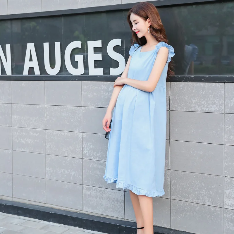 2019 Summer New Style Korean-style Maternity Clothes Loose And Plus-sized Cotton Linen Cool And Comfortable Sleeveless Mid-lengt
2019 Summer New Style Korean-style Maternity Clothes Loose And Plus-sized Cotton Linen Cool And Comfortable Sleeveless Mid-lengt