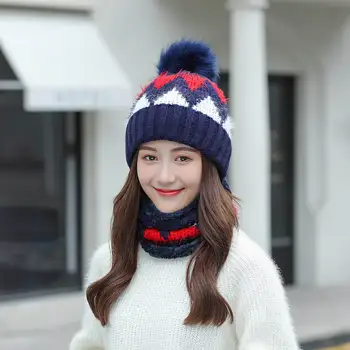 2020 High Quality Autumn Winter Women's Hat Set Knitted Wool Warm Cap Scarf Thick Windproof Balaclava Hat Scarf Set For Girls
2020 High Quality Autumn Winter Women's Hat Set Knitted Wool Warm Cap Scarf Thick Windproof Balaclava Hat Scarf Set For Girls