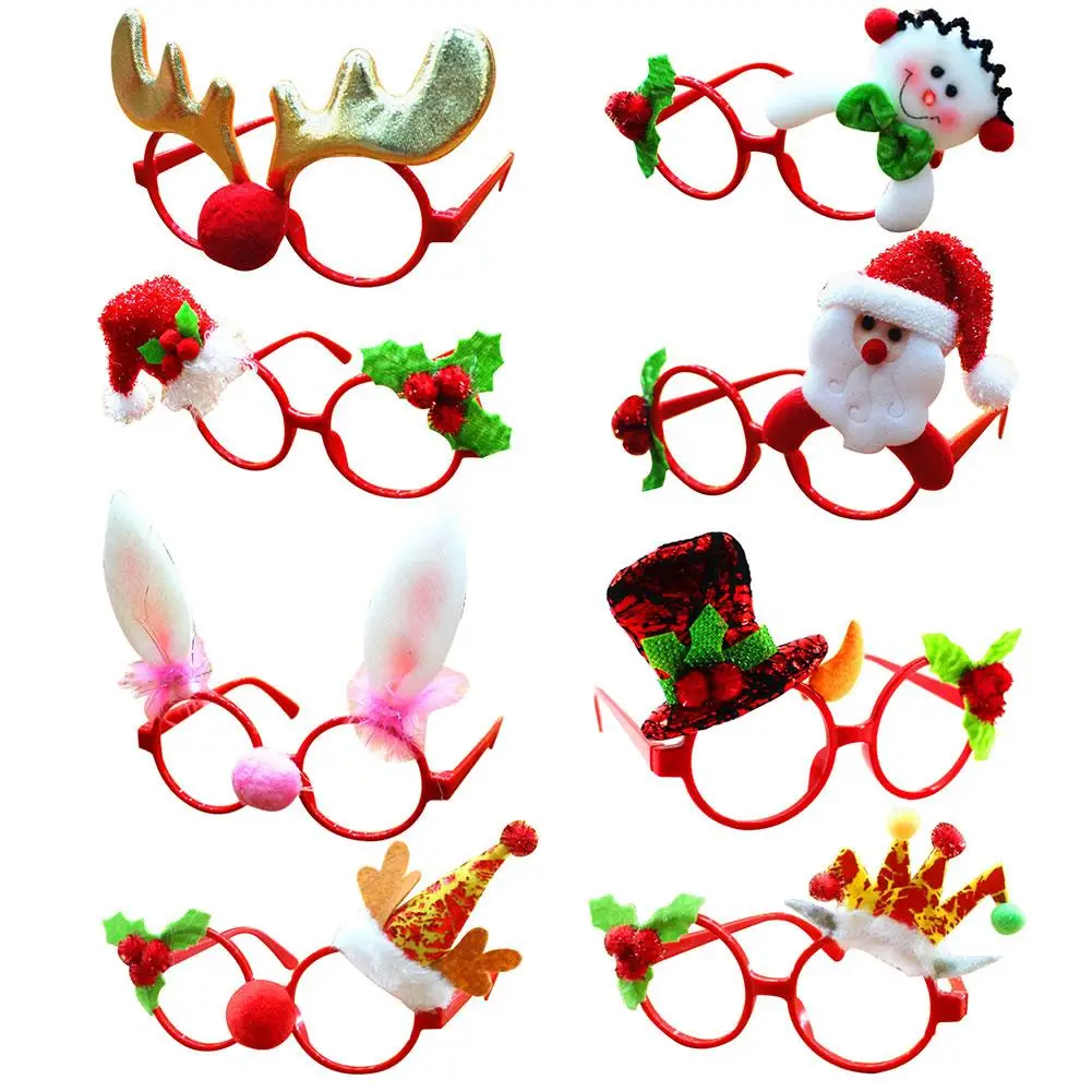 Christmas Glasses Fancy Dress Santa Claus Reindeer Snowman Glasses DIY Frame Photo Prop Christmas Party Masks Christmas Supplies 
Christmas Glasses Fancy Dress Santa Claus Reindeer Snowman Glasses DIY Frame Photo Prop Christmas Party Masks Christmas Supplies