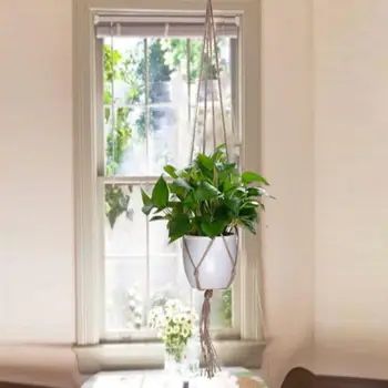 Gardening Slings Hand-woven Natural Fine Hemp Rope Flower Pot Pocket Macrame Plant Hanger Flower Pot Hanger for Wall Decoration
Gardening Slings Hand-woven Natural Fine Hemp Rope Flower Pot Pocket Macrame Plant Hanger Flower Pot Hanger for Wall Decoration