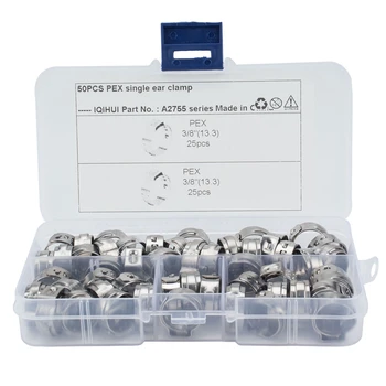 50PCS Boxed PEX Stainless Steel Cinch Clamp Rings 3/8 Inch 13.3 M M Tubing Pipes Cinch Rings
50PCS Boxed PEX Stainless Steel Cinch Clamp Rings 3/8 Inch 13.3 M M Tubing Pipes Cinch Rings