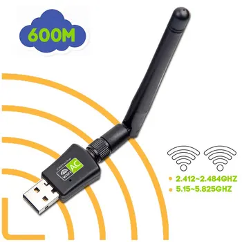 Mini Network Card Wireless Network Adapter 600M Home Desktop USB 2.0 With Antenna Stable Dual Band for Windows Vista/XP
Mini Network Card Wireless Network Adapter 600M Home Desktop USB 2.0 With Antenna Stable Dual Band for Windows Vista/XP