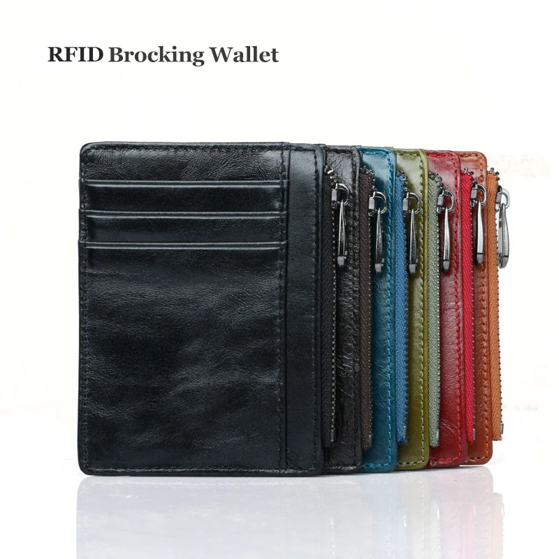 100% Genuine Leather Wallet Mini Small Zipper Coin Pocket Change Purse Women Men Unisex Fashion Thin Card Holder RFID Wallet
100% Genuine Leather Wallet Mini Small Zipper Coin Pocket Change Purse Women Men Unisex Fashion Thin Card Holder RFID Wallet