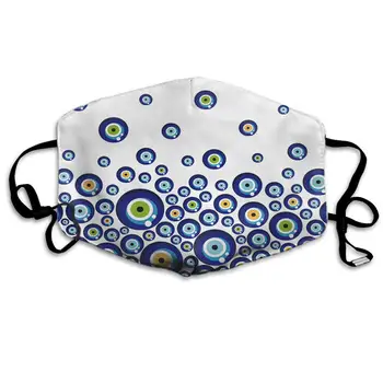 Swono Mask Eyes,Blue Turkish Evil Eye Bead Pattern Polyester Anti Dust Face Mask-Washable and Reusable Mask for Cycling Camping
Swono Mask Eyes,Blue Turkish Evil Eye Bead Pattern Polyester Anti Dust Face Mask-Washable and Reusable Mask for Cycling Camping